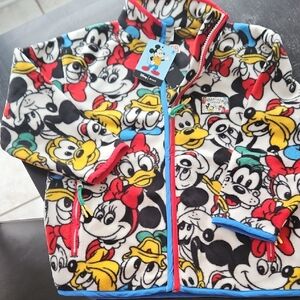 Disney Kids Colorful Character Fleece Jacket Xs